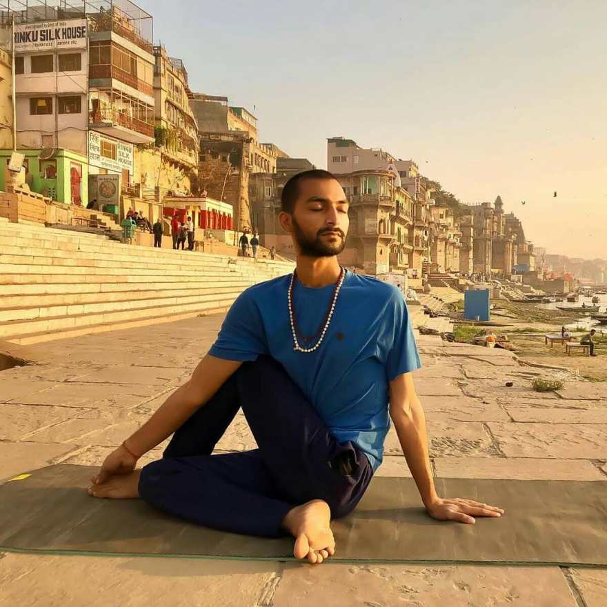 Ardhamatsyendrasana Yoga Asana - Varanasi - Online Class