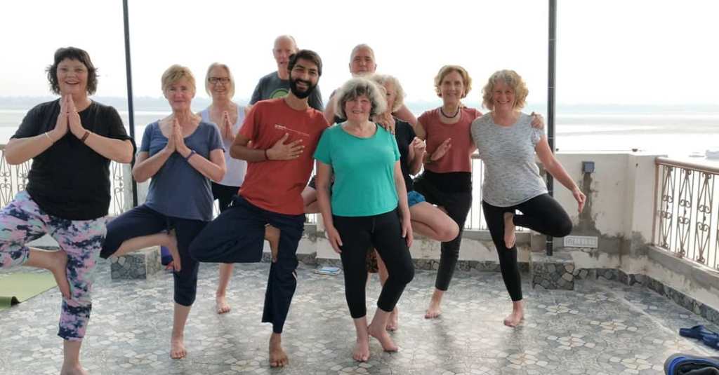 Personal Yoga Asana Meditation Trainer Teacher Instructor Class Online and In Person, Individual & Group Class Varanasi Banaras Ganga Ghat