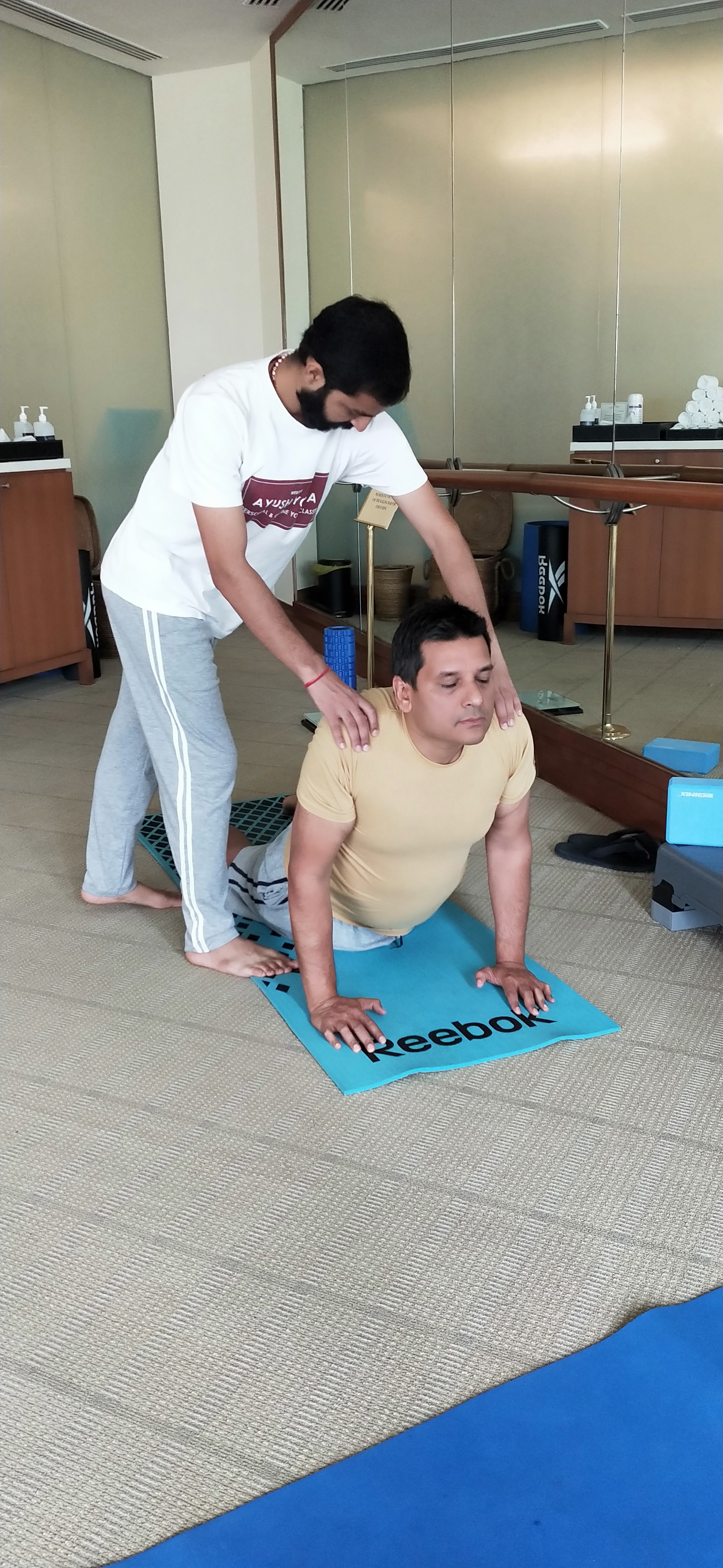 yoga online class asana pranayam meditation varanasi banaras kashi ganga ghat sunrise view hathayoga yogateacher ayushyoga session group private mat pose 