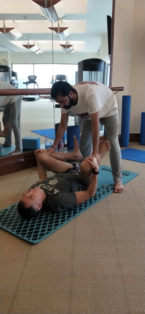 yoga online class asana pranayam meditation varanasi banaras kashi ganga ghat sunrise view hathayoga yogateacher ayushyoga session group private mat pose 