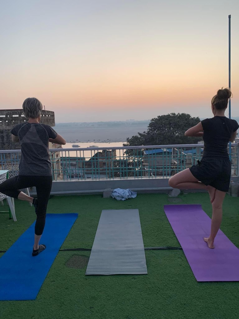 yoga onlineyoga yogaclass asana pranayam meditation varanasi banaras kashi ganga ghat sunriseyoga view hathayoga yogateacher ayushyoga yogasession groupyoga privateyoga yogamat yogapose yogainvaranasi yogawithayush yogaontheghat 