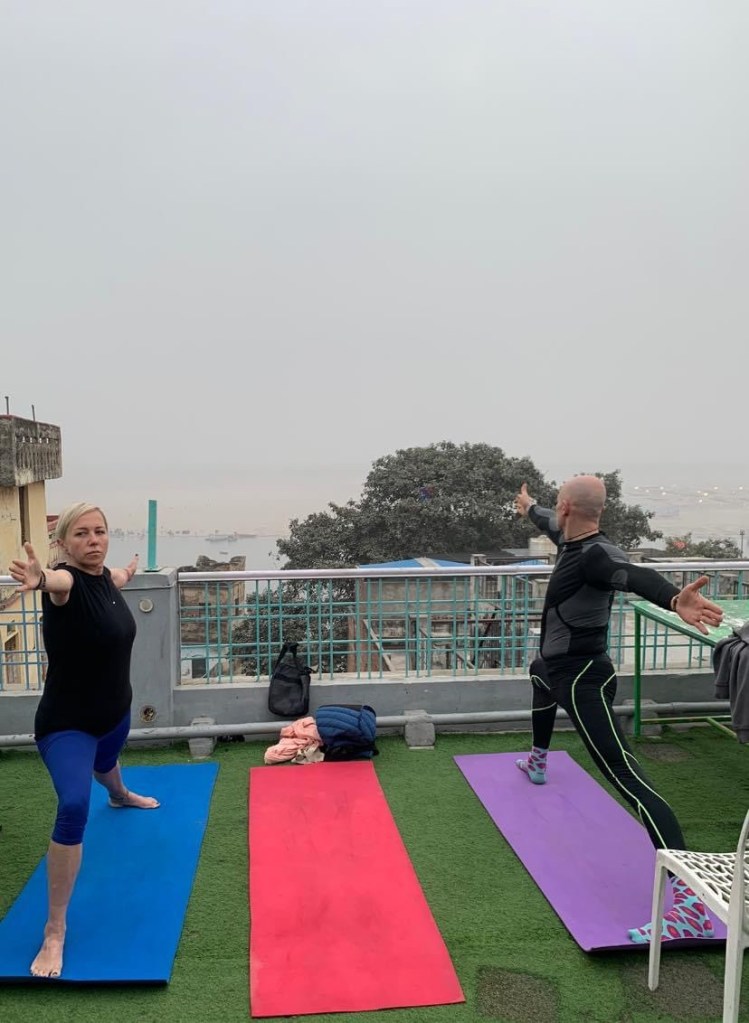 yoga onlineyoga yogaclass asana pranayam meditation varanasi banaras kashi ganga ghat sunriseyoga view hathayoga yogateacher ayushyoga yogasession groupyoga privateyoga yogamat yogapose yogainvaranasi yogawithayush yogaontheghat 
