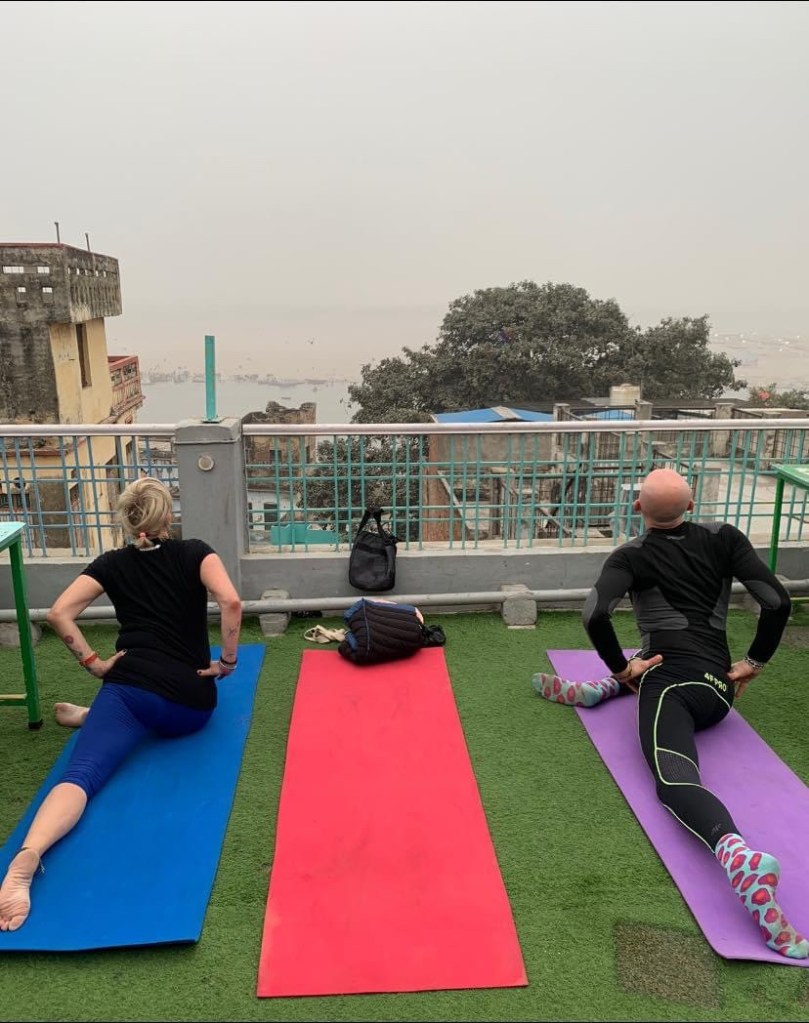 yoga onlineyoga yogaclass asana pranayam meditation varanasi banaras kashi ganga ghat sunriseyoga view hathayoga yogateacher ayushyoga yogasession groupyoga privateyoga yogamat yogapose yogainvaranasi yogawithayush yogaontheghat 