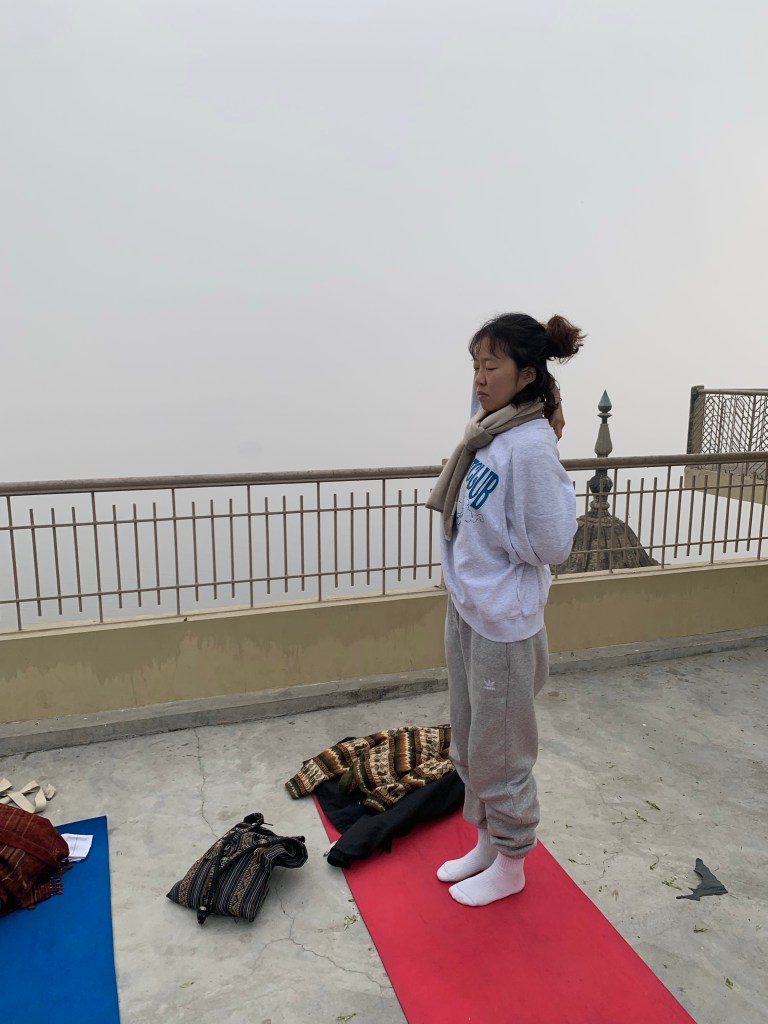 yoga onlineyoga yogaclass asana pranayam meditation varanasi banaras kashi ganga ghat sunriseyoga view hathayoga yogateacher ayushyoga yogasession groupyoga privateyoga yogamat yogapose yogainvaranasi yogawithayush yogaontheghat 
