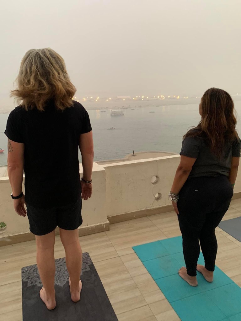 yoga onlineyoga yogaclass asana pranayam meditation varanasi banaras kashi ganga ghat sunriseyoga view hathayoga yogateacher ayushyoga yogasession groupyoga privateyoga yogamat yogapose yogainvaranasi yogawithayush yogaontheghat 