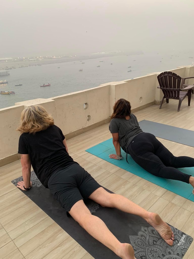 yoga onlineyoga yogaclass asana pranayam meditation varanasi banaras kashi ganga ghat sunriseyoga view hathayoga yogateacher ayushyoga yogasession groupyoga privateyoga yogamat yogapose yogainvaranasi yogawithayush yogaontheghat 