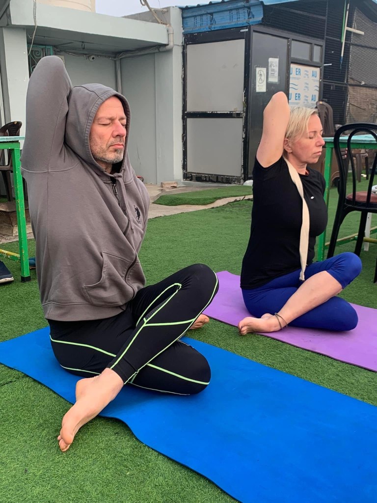 yoga onlineyoga yogaclass asana pranayam meditation varanasi banaras kashi ganga ghat sunriseyoga view hathayoga yogateacher ayushyoga yogasession groupyoga privateyoga yogamat yogapose yogainvaranasi yogawithayush yogaontheghat