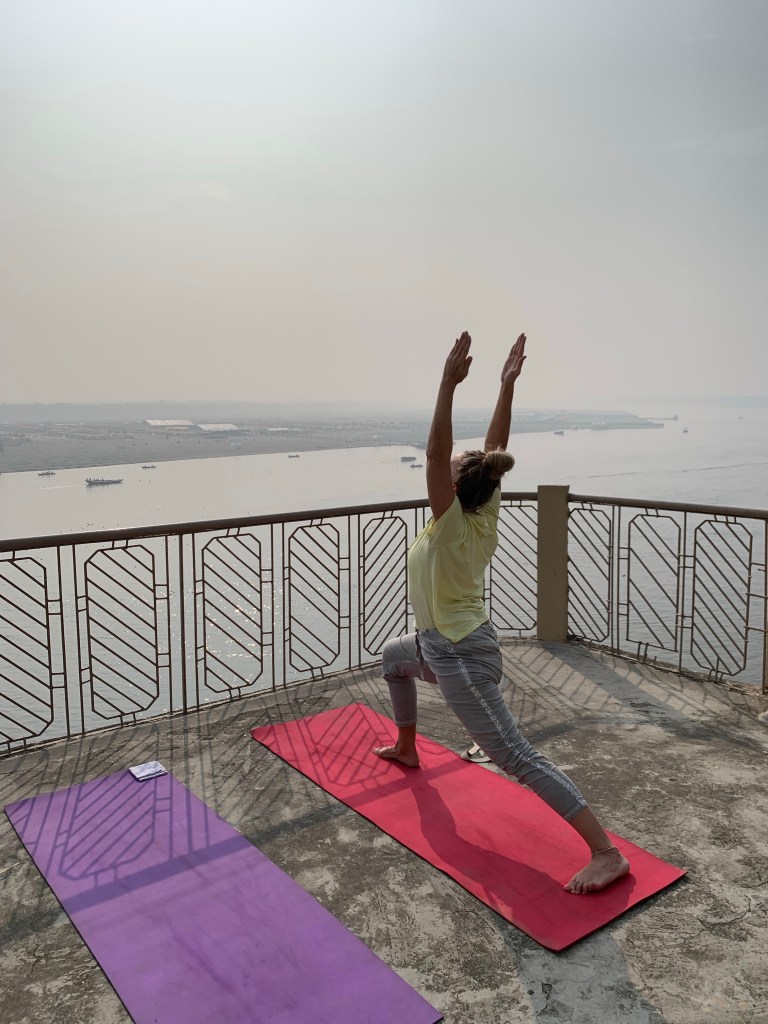 yoga onlineyoga yogaclass asana pranayam meditation varanasi banaras kashi ganga ghat sunriseyoga view hathayoga yogateacher ayushyoga yogasession groupyoga privateyoga yogamat yogapose yogainvaranasi yogawithayush yogaontheghat