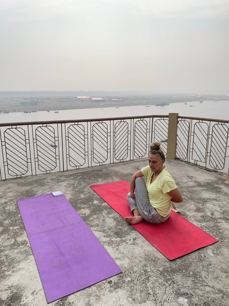 Yoga in Varanasi.