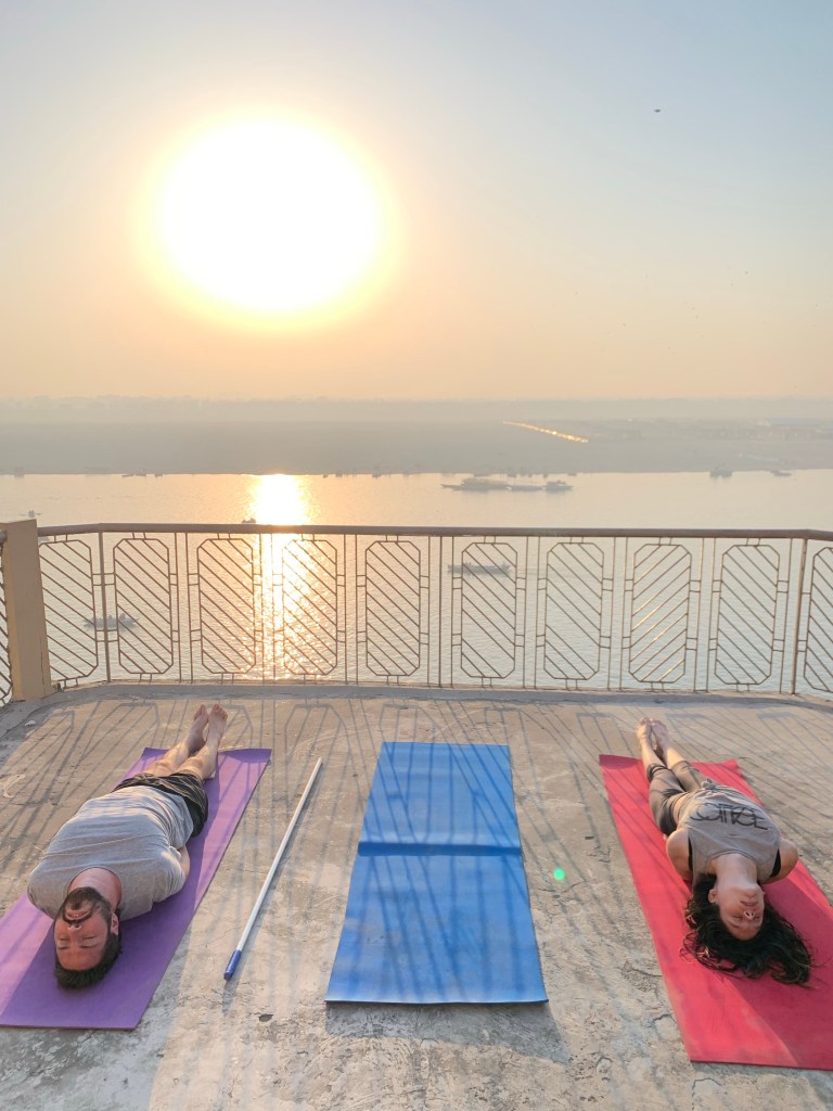 yoga onlineyoga yogaclass asana pranayam meditation varanasi banaras kashi ganga ghat sunriseyoga view hathayoga yogateacher ayushyoga yogasession groupyoga privateyoga yogamat yogapose yogainvaranasi yogawithayush yogaontheghat 