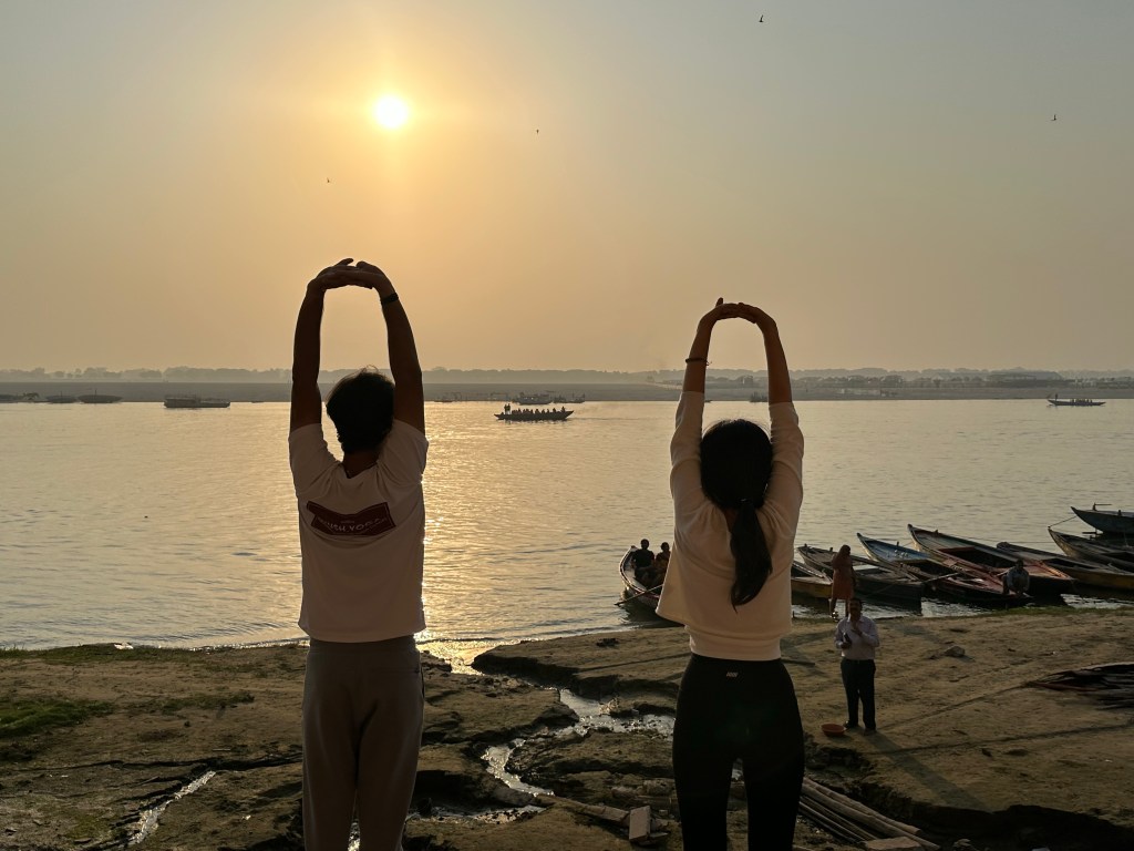 Sunrise Yoga in Varanasi.
