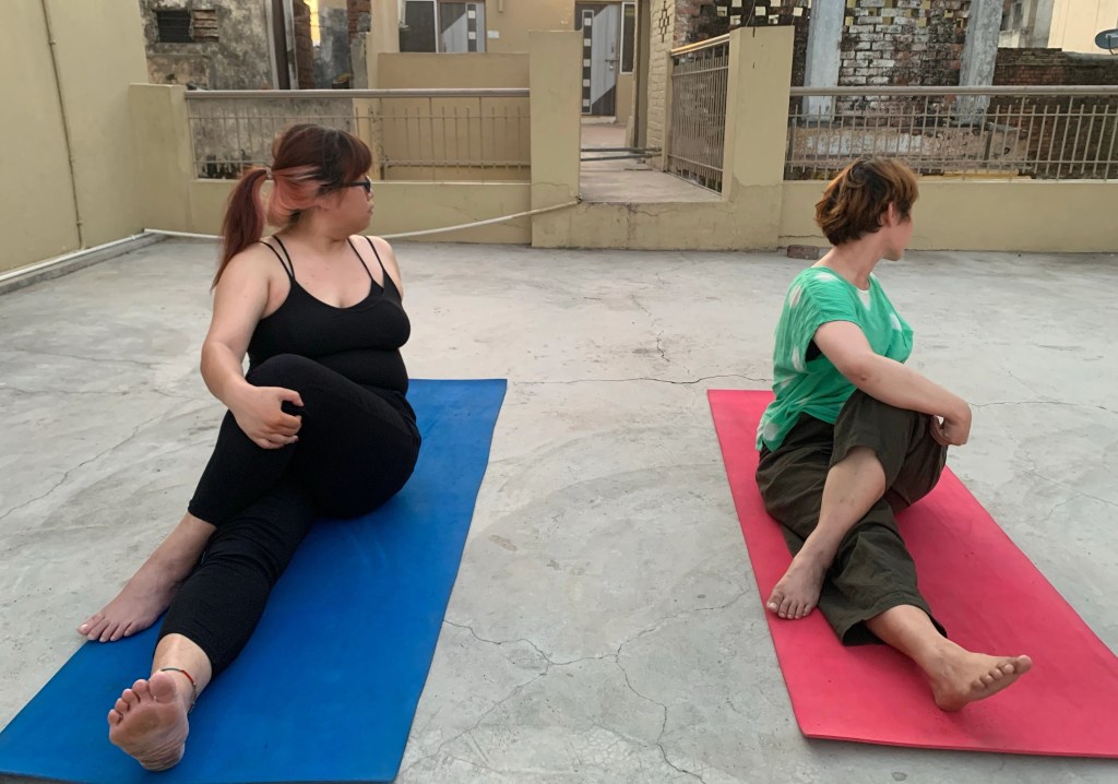 yoga onlineyoga yogaclass asana pranayam meditation varanasi banaras kashi ganga ghat sunriseyoga view hathayoga yogateacher ayushyoga backbend yogasession groupyoga privateyoga yogamat yogapractice yogapose yogainvaranasi yogawithayush yogaontheghat 