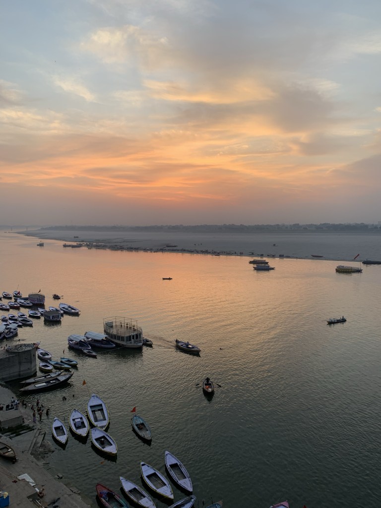 Sunrise Yoga in Varanasi with teacher Ayush.