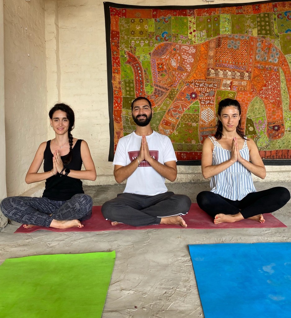 Sunrise Yoga in Varanasi with teacher Ayush